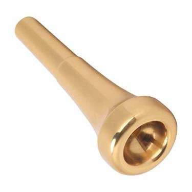 Imagem de Bocal de trompete, material de latão, suporte de bocal dourado, acessórios de trompete para iniciantes e jogadores profissionais (7C)