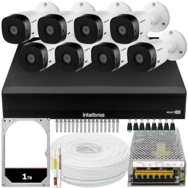 Imagem de Kit Cftv Intelbras 8 Câmeras vhl 1220 Full HD Mhdx 1016C 1TB