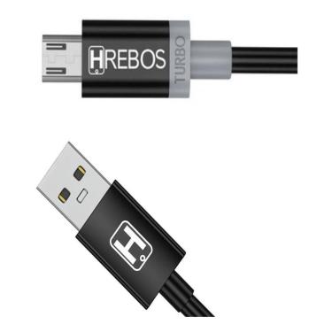 Imagem de Cabo Carregador USB Reforçado 1M - Compatível com Celulares - Hrebos