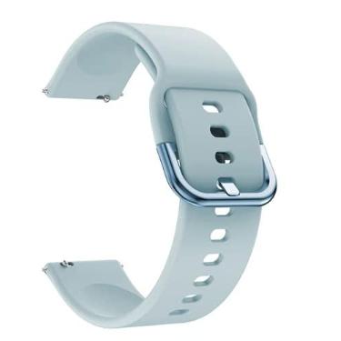 Imagem de Pulseira para Amazfit GTR 3/3 PRO / 2 / 2e / GTR 47mm / Pace/Stratos 1 2 3 / Mi Watch Color Silicone Modelo Sport (Mi Watch Color, Ciano)