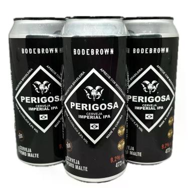 Imagem de Kit 3 Cervejas Perigosa Pale Ale 9,2% Imperial Ipa 473ml - Bodebrown