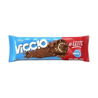 Imagem de Rolinho Chocolate Ao Leite Zero Açúcar Viccio 30g