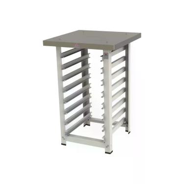 Imagem de Mesa Bancada de Apoio para Fornos Progás Prp-004 Mes-004 em Aço Inox com 8 Níveis para Assadeiras 35x35