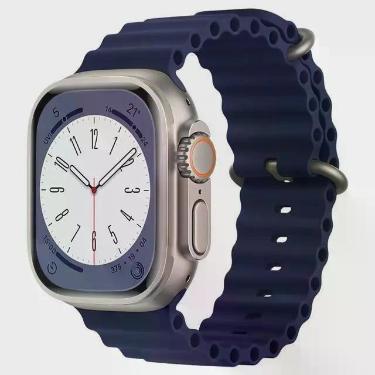 Imagem de Pulseira Silicone Oceano Compativel Apple Watch 42mm 44mm 45mm 49Mm - 