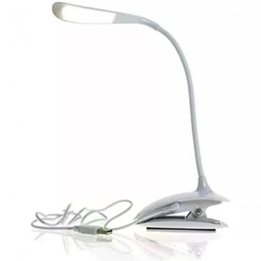 Imagem de Luminária De Mesa Touch De Led Nsbao Com Presilha Cabo Usb Garra