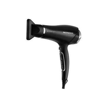 Imagem de Secador de Cabelos Mondial SCN-04 Chrome Black 2000W Tourmaline Íon 3 Temperaturas Preto