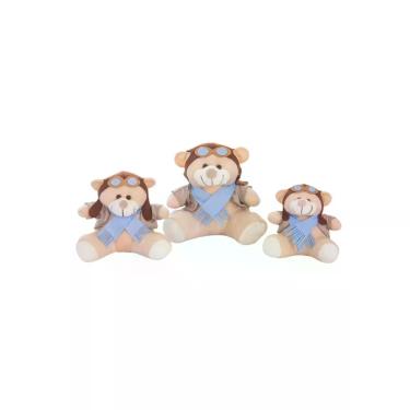 Imagem de Trio De Ursinhos Para Nichos 15cm 20cm 25cm Coroa - Princesa Rei- Avia