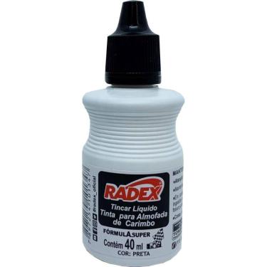 Imagem de Tinta para Carimbo 40ML Preta com Bico Dosador - Caixa com 12 Unidades