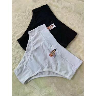 Imagem de Kit 2 Calçola Cotton Conforto Cintura Alta Algodão Senhora Pos Parto -
