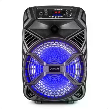 Imagem de Caixa de som Ativa 200W RMS Plástica de 8 pol. Bluetooth USB Bivolt P2