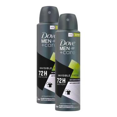 Imagem de Kit 2 Desodorante Dove Men + Care Invisible Fresh Aerosol Antitranspir