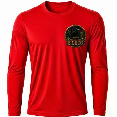 Imagem de Camisa Uv +50 Pássaro Bicudo - Proteção Solar cor:VermelhoTamanho:GG -