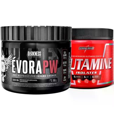 Imagem de Evora Pré Treino 150g + Glutamina Pura 150g Integralmedica, Uva