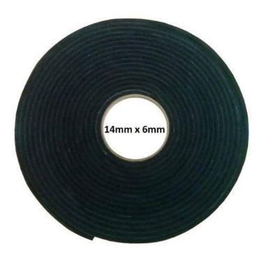 Imagem de Borracha Colante, Fita, Adesiva, Espuma, 14mm X 6mm - 10mts - Unespuma