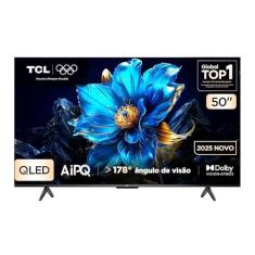 Smart TV 50" TCL 4K UHD QLED 50P7K Google TV AiPQ Google Assistente 3 HDMI