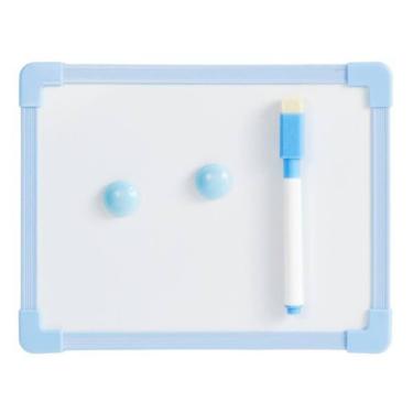 Imagem de Quadro Lousa Branca 20cmx15cm Magnético Com Caneta Apagador - Comercia