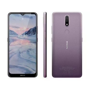 Imagem de Smartphone Nokia 2.4 64GB Roxo 4G Octa-Core - 3GB RAM Tela 6,5 Câm. Du
