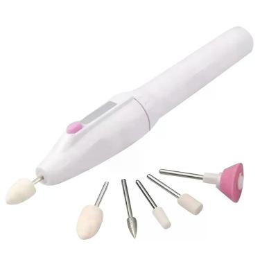 Imagem de Kit de Manicure Elétrico Lixadeira para Lixar Modelar e Polir Unhas com Troca de Ponteiras Yeet