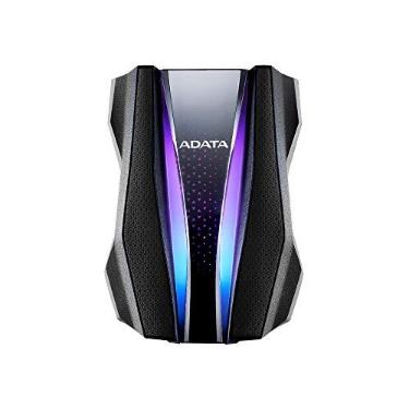 Imagem de ADATA HDD externo HD770G 2TB RGB USB 3.2 IP68 à prova d'água à prova de quedas e poeira preto (AHD770G-2TU32G1-CBK)