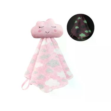 Imagem de Naninha para Bebê Macia Brilha no Escuro 25x20cm 100% Poliéster - Xuki