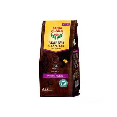 Imagem de Café Torrado em Grãos Mogiana Paulista Santa Clara Reserva da Família Pacote 250g