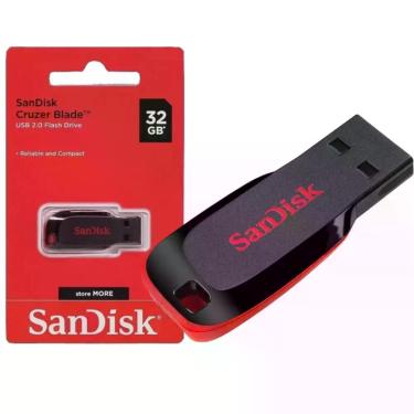 Imagem de Pendrive Sandisk Cruzer Blade 32gb Usb 2.0 Sdcz50-032g-b35, 32GB
