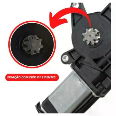 Imagem de Motor Elétrico Direito 8 Dentes 12V para Carros com Máquinas Que Possu