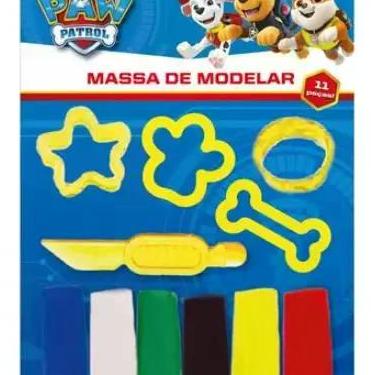 Imagem de Massinha De Modelar Patrulha Canina 6 Cores 4 Moldes E Faca Cor Azul -