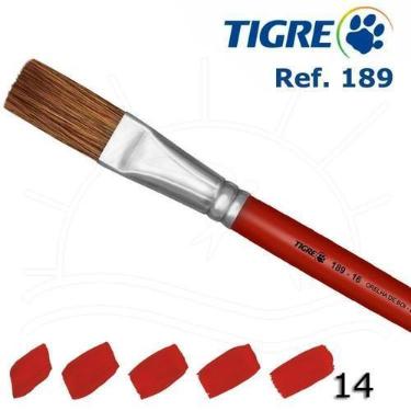 Imagem de Pincel Tigre 189 - Chato Longo, 14