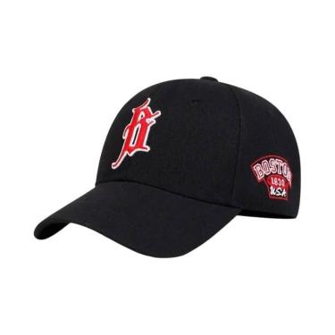 Imagem de Boné de Beisebol Bordado Boston - Ajustável, Unissex, para Primavera/O