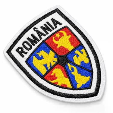 Imagem de EP0005-072A Escudo Romênia Patch Bordado 7x9,3cm - BR44