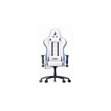 Imagem de Cadeira Gamer Rise Mode Z6, Ângulo Ajustável, Braço 2D, ARGB, Branco - RM-CG-06-BW-RGB