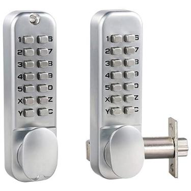 Imagem de MUTEX MX920 Mechanical Combination Lock Dual Keypad 14 dígitos Keyless Entry Gate Security for Home/Hotel/Airbnb