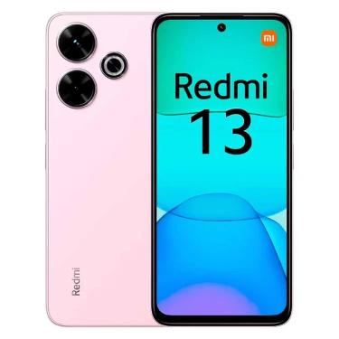 Imagem de Smartphone Xiaomi Redmi 13 128GB 6GB RAM Dual SIM Tela 6.79 Rosa