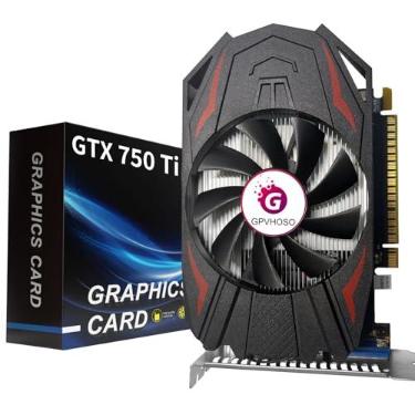 Imagem de Placa gráfica GTX 750Ti 4GB GDDR5, placas de vídeo para computador Direct X12 128bit 640SP Direct X12, interface PCI Express 3.0x16, VGA, HDMI, DVI-D, GPU de baixa potência para jogos de trabalho