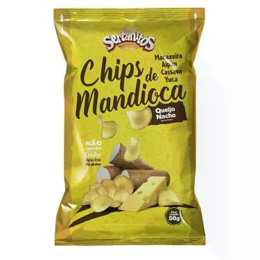 Imagem de Mandioca Chips Queijo Nacho Sertanitos 50g - Un