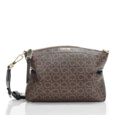 Imagem de Calvin Klein Bolsa transversal Cypress 2 em 1 com zíper superior, marrom/cáqui/preto, One Size