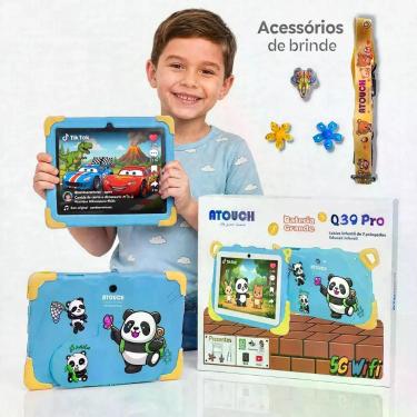 Imagem de Tablet Infantil kids 4RAM 64GB Capa Protetora em Silicone com Android