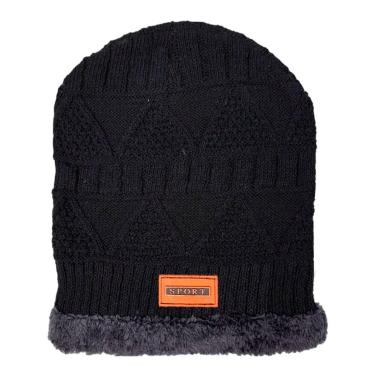 Imagem de Touca Lã Gorro Adulto Frio Inverno Forrada Antialergica - Darujo, Pret