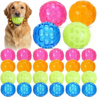 Imagem de Bolas de Brinquedo para Cachorro JolliLudo 6 cm 24 Unidades com Apito