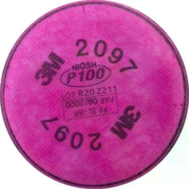 Imagem de Filtro para Respirador 2097 Proteção Contra Vapores Orgânicos e Ozônio Rosa