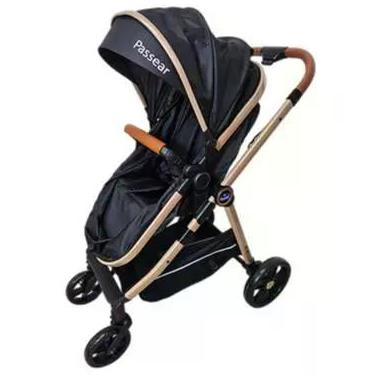 Imagem de Carrinho de Bebê Apolo Multicolor Golden Preto - Passear Baby