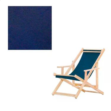 Imagem de Tecido para Cadeira Espreguiçadeira Preguiçosa Hidro-Repelente 65% Algodão e 35% Poliéster Azul Marinho