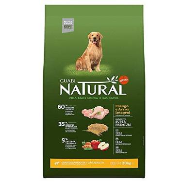 Imagem de Guabi Natural - Ração Cães Adultos Grandes e Gigantes Frango e Arroz 20kg