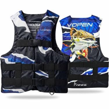 Imagem de Colete Salva Vidas Homologado Nylon Fishing VP22F - Vopen, Pirarara, E
