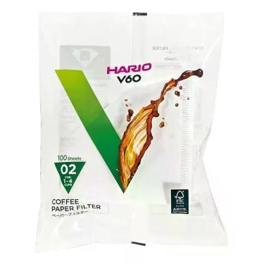 Imagem de Filtro De Papel Branco Hario V60-02 100 Uni