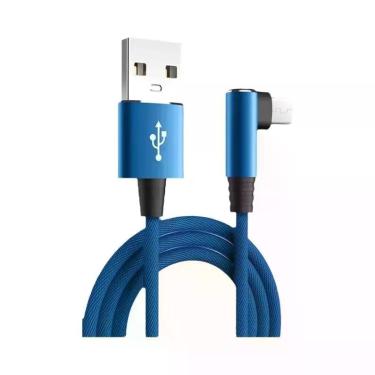 Imagem de Cabo Tipo C De Carregamento Rápido 5A Com Conector Em Ângulo De 90 Gra
