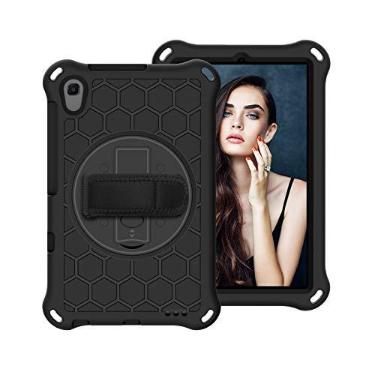 Imagem de Capa para tablet Para Huawei MediaPad M5 Lite 8.0 "Capitais infantes para crianças, com suporte de giro, serviço robusto, suporte e alça de ombro, alça Estojo Protetor Completo (Size : Black)