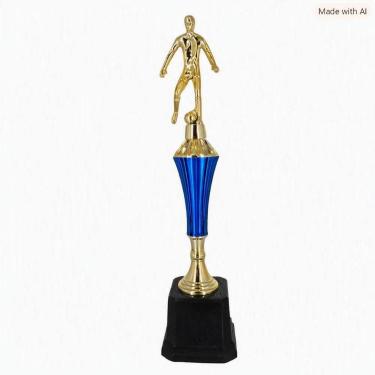 Imagem de Troféu Vitória Vencedor 502231 Futebol 36cm Cor:AzulTamanho:ÚnicoGêner