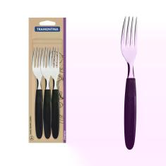 Conjunto de Garfos de Mesa Tramontina Ipanema com Lâminas em Aço Inox
